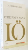 Pitié pour Anna Lö. Salez Catherine