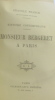 Monsieur Bergeret à Paris - Histoire Contemporaine. France Anatole