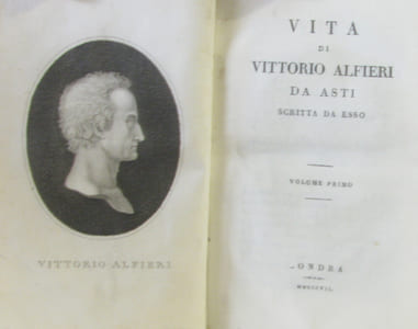 Vita di vittorio Alfieri da asti - scrita da esso - Volume Primo