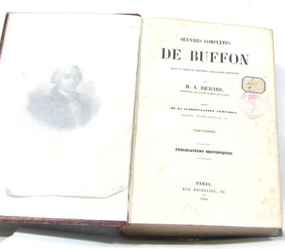 Oeuvres complètes tome I et II (IThéorie de la terre / II Minéraux ) mises en ordre et précédées d'une notice historique par m.a. richard suivies de ...