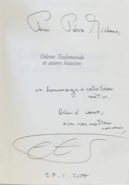 Odette Toulemonde et autres histoires - avec hommage de l'auteur. Eric-Emmanuel Schmitt