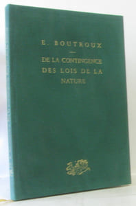 De la contingence des lois de la nature
