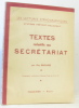Textes relatifs au secrétariat - lectures sténographiques système prévost delaunay. Brousse Guy