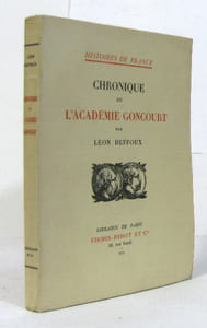 Chronique de l'académie goncourt