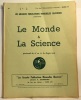 Le monde et la science --- les grandes publications mensuelles illustrées --- n°1 à 3. Collectif