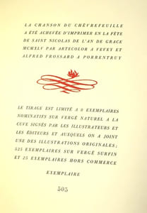 La chanson du chèvrefeuille refaite à sa façon par Fagus d'après Philéas Lebesgue Joseph Bédier Marie de France Chrestien de Troyes et autres jongleurs inclytes : pour être déposée aux pieds de mademoiselle Marie-Madeleine Martineau