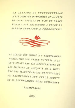 La chanson du chèvrefeuille refaite à sa façon par Fagus d'après Philéas Lebesgue Joseph Bédier Marie de France Chrestien de Troyes et autres ...
