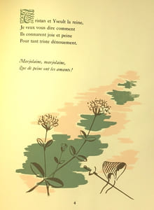 La chanson du chèvrefeuille refaite à sa façon par Fagus d'après Philéas Lebesgue Joseph Bédier Marie de France Chrestien de Troyes et autres jongleurs inclytes : pour être déposée aux pieds de mademoiselle Marie-Madeleine Martineau
