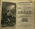 Commentaire littéral sur les pseaumes de David inseré dans la traduction françoife avec le texte latin à la marge. R.P. De Carrières  Prêtre De ...