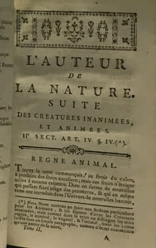 L'auteur de la nature - tome second - ouvrage contenant les principales connoissances de l'histoire naturelle des vues sur la nature de l'âme un ...