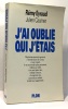 J'ai oublié qui j'étais. Eyraud Arlette Caumer