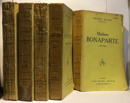 Le sacre et le couronnement de Napoléon + Napoléon manuscrits inédits + Joséphine de Beaumarchais + Madame Bonaparte + Joséphine impératrice et Reine ...