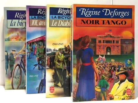 La Bicyclette Bleue + 101 avenue Henri-Martin + Le diable ne rit encore + Noir tango --- 4 premiers tomes. Deforges Régine