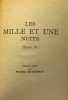 Les mille et une nuits tome IV. Jouhandeau (pr&eacute;sentation)