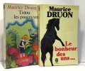 Tistou les pouces verts + le bonheur des uns --- 2 livres. Maurice Druon