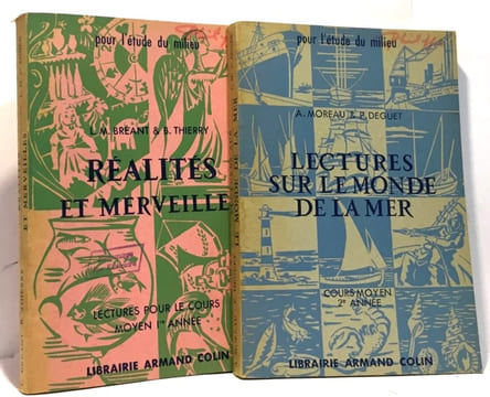 Réalités et merveilles lectures pour le cours moyen 1er année + Lectures sur le monde de la mer cours moyen 2e année --- 2 livres. Bréant Thierry --- ...