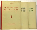 Toute une année de lecture au cours élémentaire première année - 1-2-3 --- 3 livrets. Andrieux A