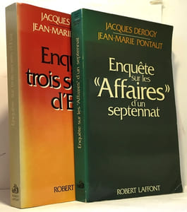 Enquête sur trois secrets d?état + Enquête sur "affaires" d'un septennat --- 2 livres