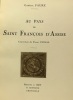Au pays de Saint François d'Assise - couverture de Pierre Vignal. Faure Gabriel
