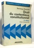 Droit du contentieux constitutionnel. Rousseau Dominique