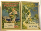 Almanach François - 5 années consécutives de 1933 à 1937. Collectif