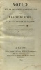 Notice sur le caractère et les écrits de Madame de Staël. Necker De Saussure