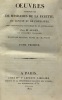Oeuvres complètes de Mesdames de la Fayette de Tencin et de Fontaines - tome premier - avec des notices historiques et littéraires par M. Auger. Auger
