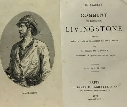 Comment j'ai retrouvé Livingstone voyage abrégé d'après la traduction de Mme H. Loreau par J. Belin-de Launay - contenant 16 vignettes et 1 carte - 2e ...