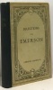 Selections from Emerson édition illustrée introduction et notes par D'Hangest. Emerson