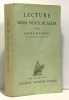Lecture mon doux plaisir. Maurois André