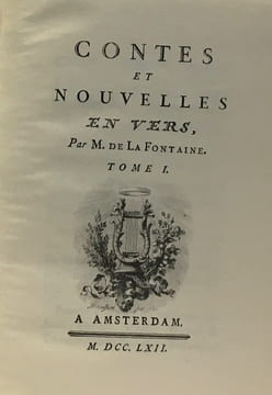 Contes et nouvelles - tome premier et second en un volume. La Fontaine