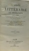 L'année littéraire et dramatique - revue annuelle - huitième année. Vapereau