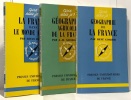 La France dans le monde actuel + Géographie de la France + Géographie agricole de la France --- 3 livres. Dollot  Clozier  Sourdillat
