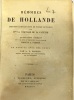 Mémoires de Hollande - histoire particulière en forme de roman. Comtesse De La Fayette