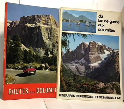 Routes des dolomites - itinéraires de l'automobiliste dans la région du trentin haut adige + Du lac de garde aux dolomites --- 2 livres. Pedrotti