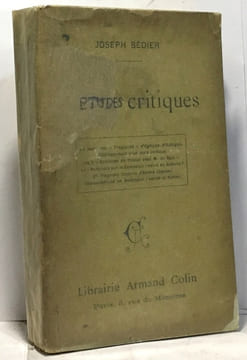 Études critiques. Bédier Joseph