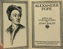 Alexander Pope with an introduction by John Bailey. Pope Alexander