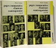 Pages commentés d'auteurs contemporains tome II + tome III - 2 livres. Curnier Pierre