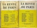 La revue de Paris - septembre 1955 + janvier 1959 + octobre 1961. Bosquet  Fayard  Gabilly  Pillement  Thiébaut Roger-Marx