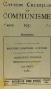 Cahiers critiques du communisme - marxisme communisme soviétisme - revue mensuelle N°1-2-3-5 ---1951. Collectif