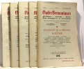 Etudes germaniques n°9 10-11 12 13 14-15 --- 5 volumes 3e année 1948 n°1-2-3-4 + 4e année 1949 N°1-2-3. Angelloz - Mossé