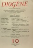 Diogène revue trimestrielle N°1-4-6-7-8-9-10-11-12 numéros de 1952 à 1955. Collectif