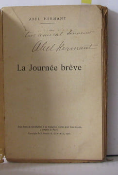 La journée brève. Hermant Abel