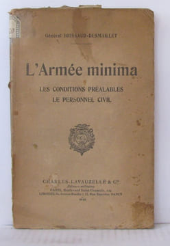 L'armée minima les conditions préalables le personnel civil. Brissaud-desmaillet Général