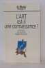 L'art est il une connaissance. Pol Droit R