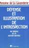 Défense et illustration de l'introspection : Au service de la gestion mentale. La Garanderie