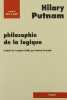Philosophie de la logique. Putnam Hilary