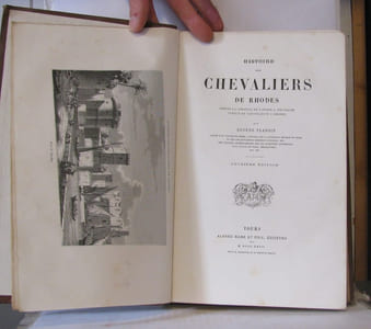 Histoire des chevaliers de rhodes Histoire des chevaliers de Rhodes depuis la création de l'ordre à Jérusalem jusqu'à sa capitulation à Rhodes