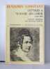 Lettres a madame recamier (1807-1830) Édition Critique Par Ephraim Harpaz. Constant Benjamin  Harpaz Ephraïm  Michaud Stéphane
