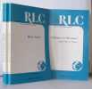 Revue de la littérature comparée Année 1983 Numéros 1 à 4. Collectif   Voisine J. Directeur